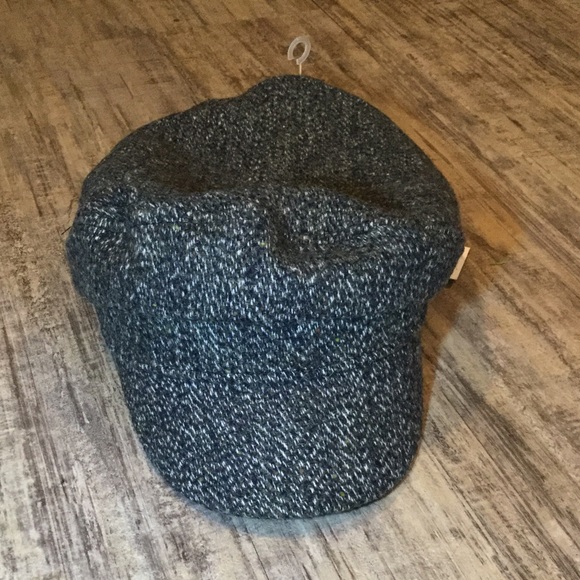NWT Nine West Gray Tweed Newsboy Cap Hat - Picture 2 of 5